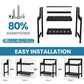 HOMLUX Outdoor Storage Potting Bench in Black, , large