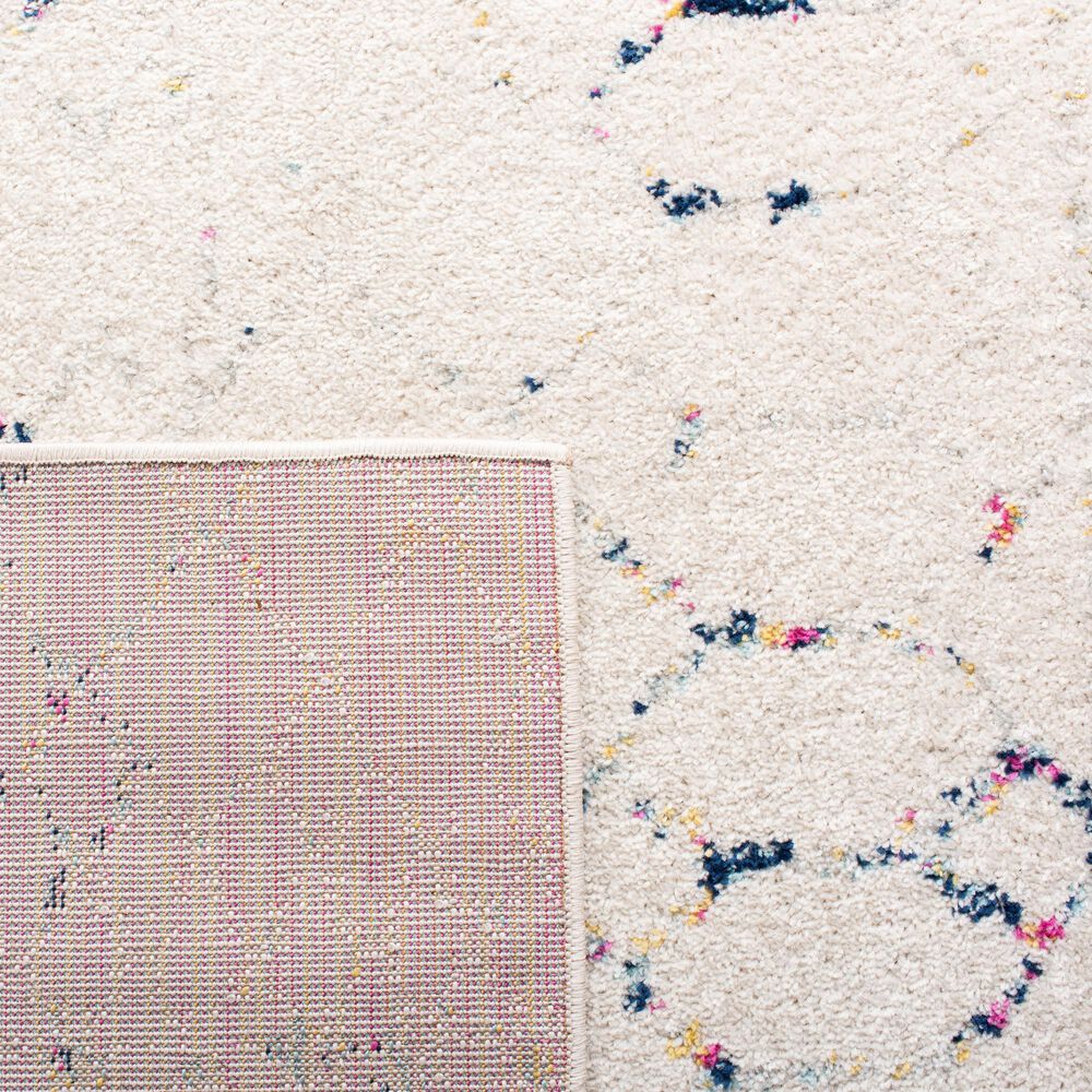 Safavieh Tulum 3&#39; Square Ivory and Blue Area Rug, , large