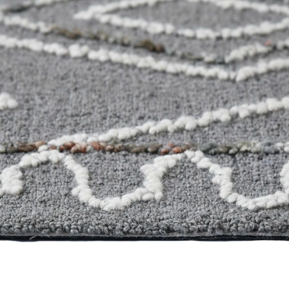 Amer Rugs Berlin BER-8  2&#39; x 3&#39; Dark Gray Area Rug, , large