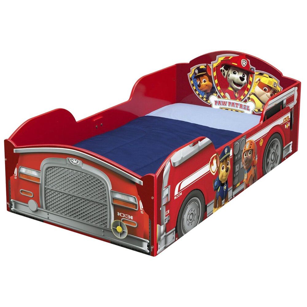 Delta Paw Patrol Wood Toddler Bed in Red Nebraska Furniture Mart