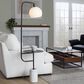 LumiSource Symbol Floor Lamp in Black and White, , large