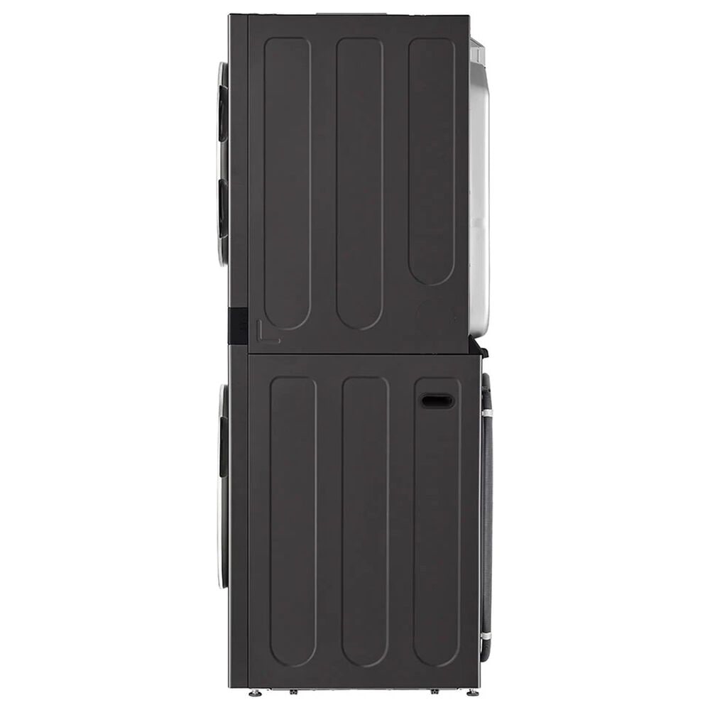 LG Single Unit Front Load LG WashTower with Center Control 4.5 Cu. Ft. Washer and 7.4 Cu. Ft. Gas Dryer in Black Stainless Steel, , large