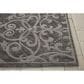 Nourison Damask DAS01 5" x 7" Grey Area Rug, , large