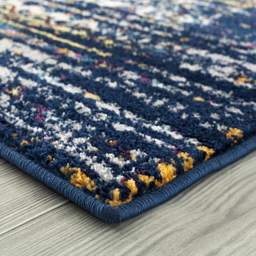 Amer Rugs Manhattan 2' x 3' Navy and Orange Area Rug NFM