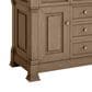 James Martin Vanities Brookfield 48" Single Bathroom Vanity in Pecan with Single Hole 3 cm White Zeus Quartz Top and Rectangular Sink, , large
