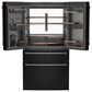 Cafe 4pc Kitchen Package with Refrigerator, Range, Microwave, and Dishwasher in Black, , large