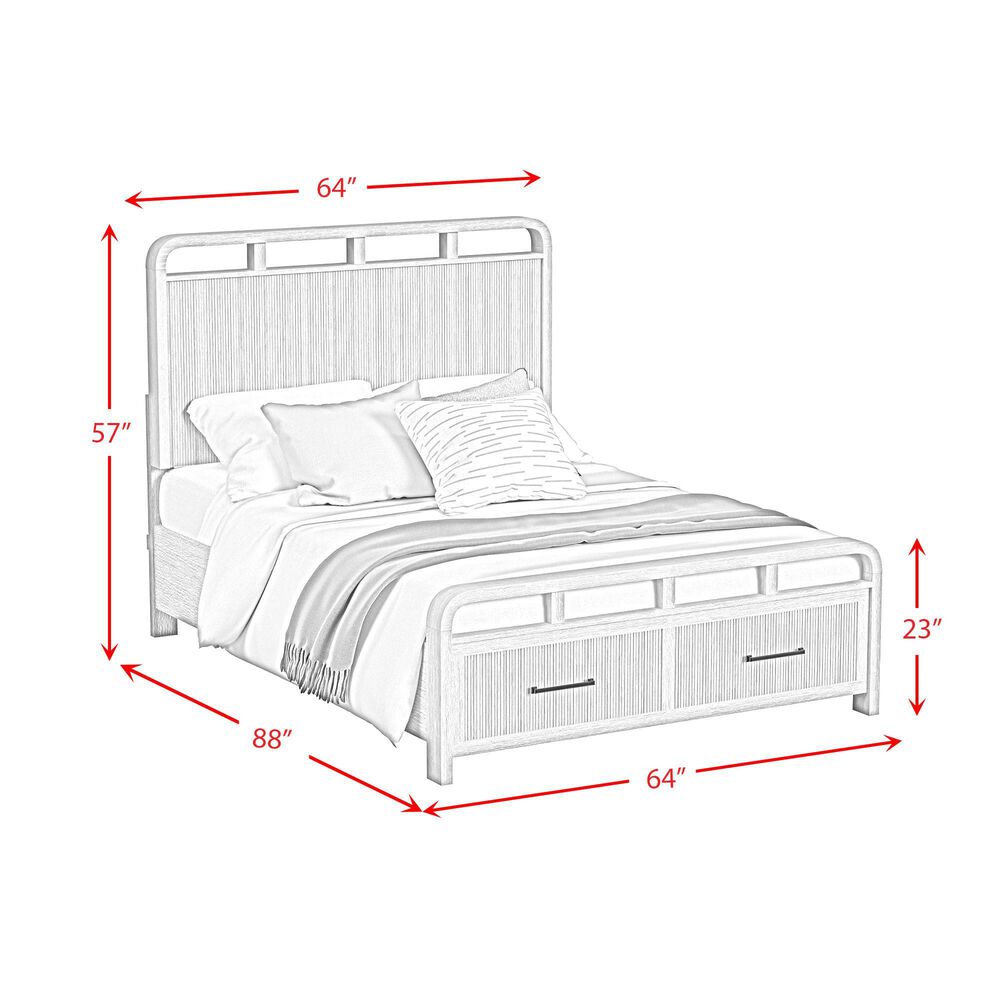 Mayberry Hill Ridgemont 3-Piece Queen Bedroom Set in Natural Brown, , large