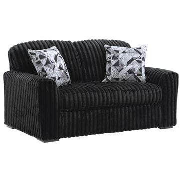 Ashley Midnight-Madness Stationary Loveseat in Onyx, , large