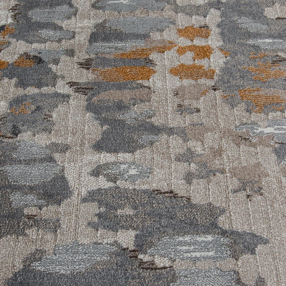 Central Oriental Adore Zed 7&#39;10&quot; x 9&#39;10&quot; Grey and Orange Area Rug, , large