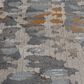 Central Oriental Adore Zed 7"10" x 9"10" Grey and Orange Area Rug, , large