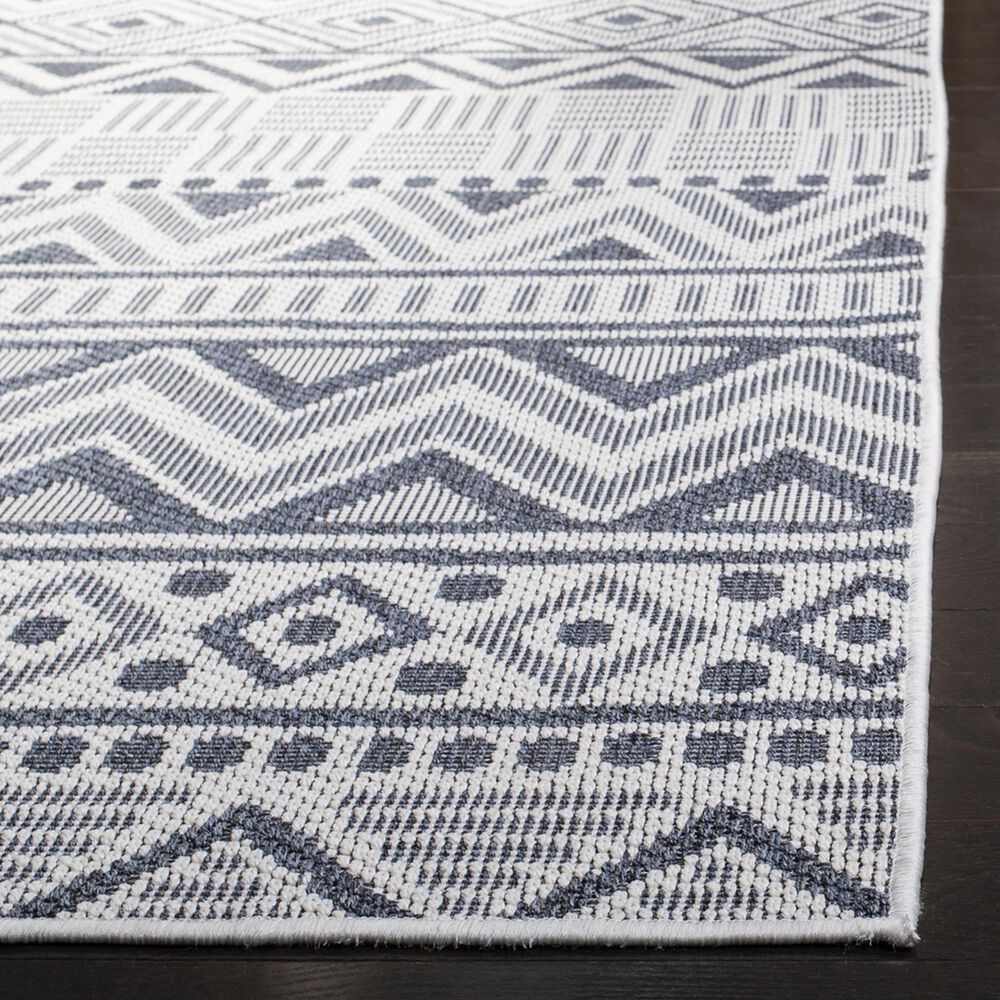 Safavieh Bermuda 8&#39; x 10&#39; Cream and Navy Indoor/Outdoor Area Performance Rug, , large