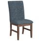 37B Santa Barbara Dining Side Chair with Denim Blue Cushion in Walnut, , large