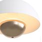Golden Lighting Vintra LED 1-Light Pendant in Sand White with Copper, , large