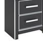Ashley Zuraleus Queen Upholstered Platform Bed with Two Nightstands in Matte Black, , large