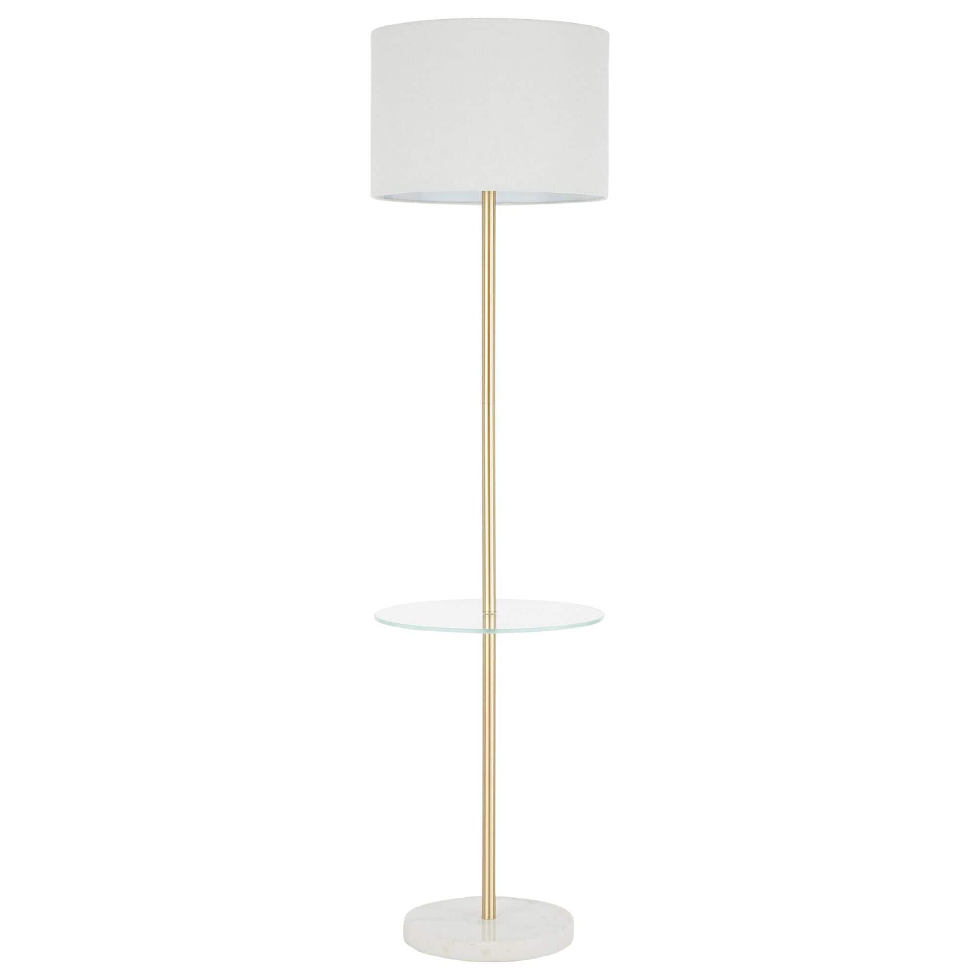 Lumisource Chloe Floor Lamp in White and Gold
