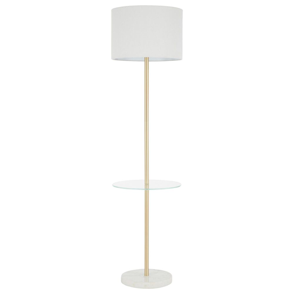 Lumisource Chloe Floor Lamp in White and Gold, , large