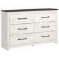 Ashley Gerridan 4-Piece King Bedroom Set in White and Gray, , large