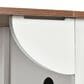 HOMLUX 56" Kitchen Island with Drop Leaf in White, , large