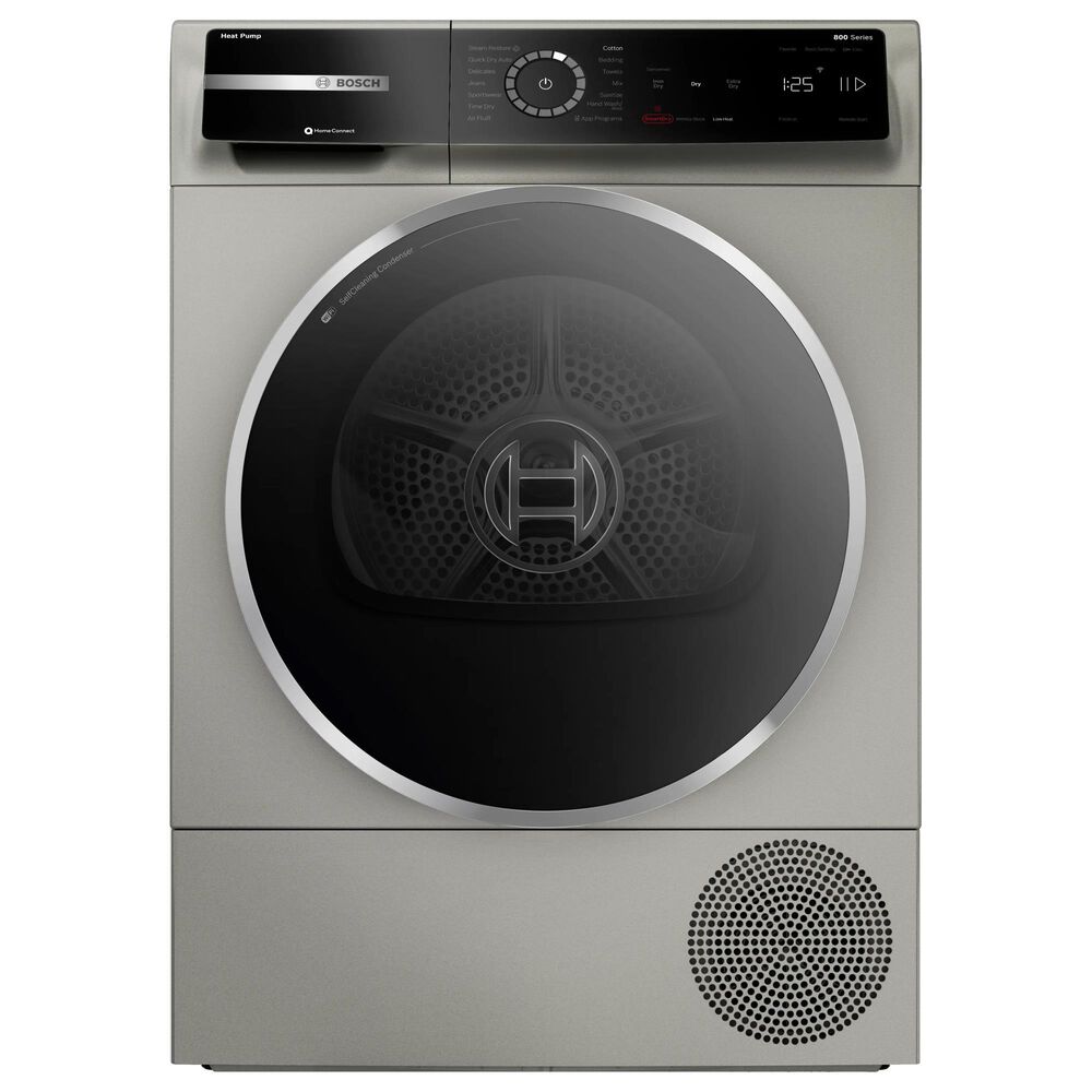 Bosch 800 Series 4 Cu. Ft. Front Load Electric Dryer in Pearl Steel, , large