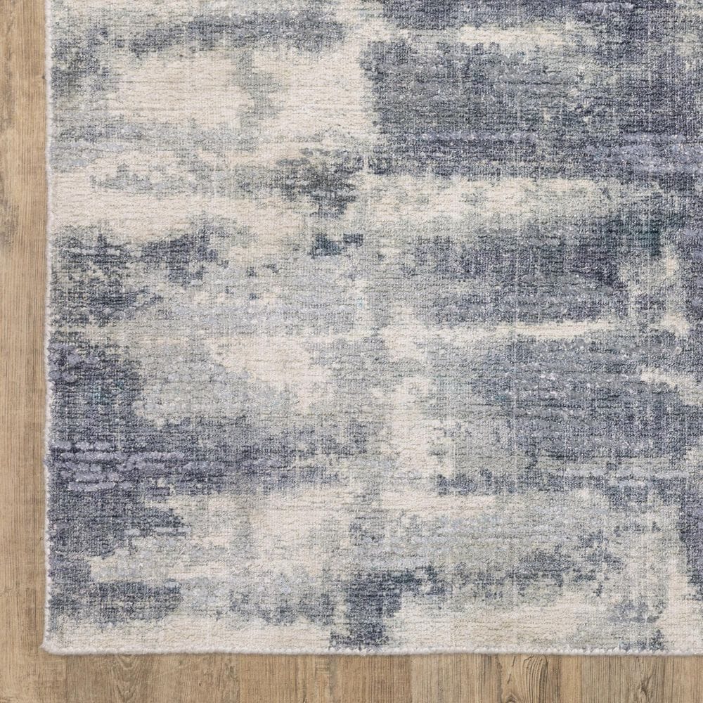 Oriental Weavers Clarke CLA07 Blue and Ivory 6&#39; x 9&#39;Area Rug, , large