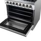 Forno Galiano 36" Freestanding Dual Fuel Range in White, , large