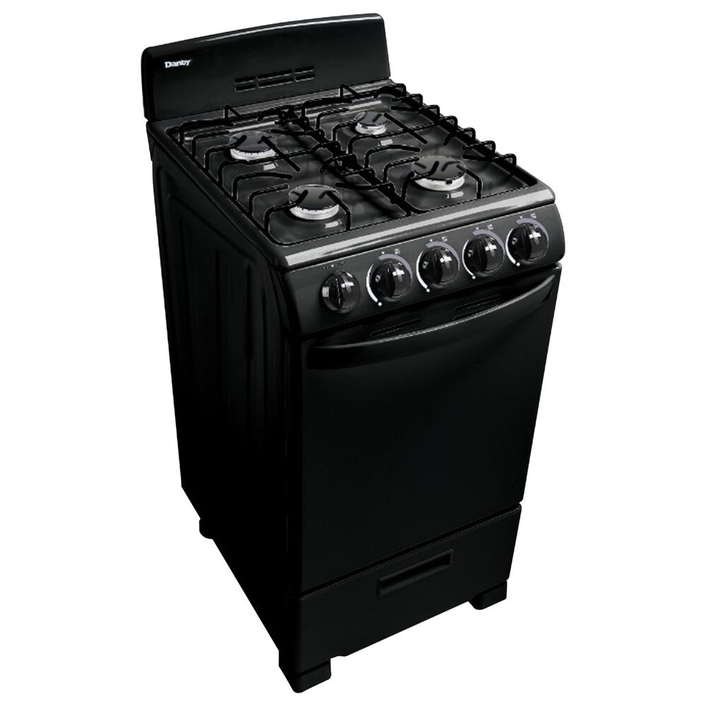 Danby 20" Freestanding Gas Range in Black, , large