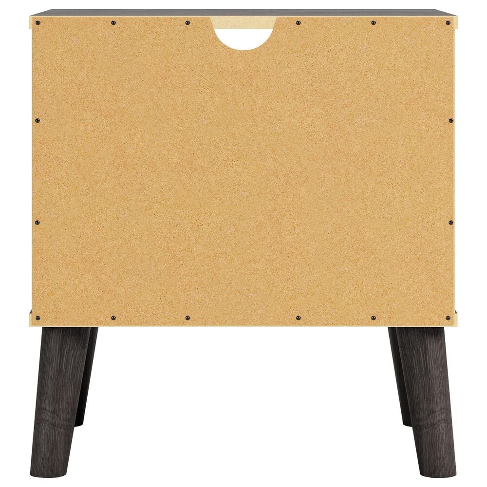Ashley Piperton Nightstand in Brown and Dark Charcoal, , large