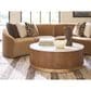 Lexington Furniture La Costa Avenida Cocktail Table in Anticato, Sierra Tan and Satin Gold, , large