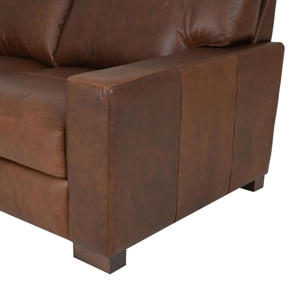 Bordeaux &amp; Co Florence Stationary Loveseat in Academy Hickory, , large