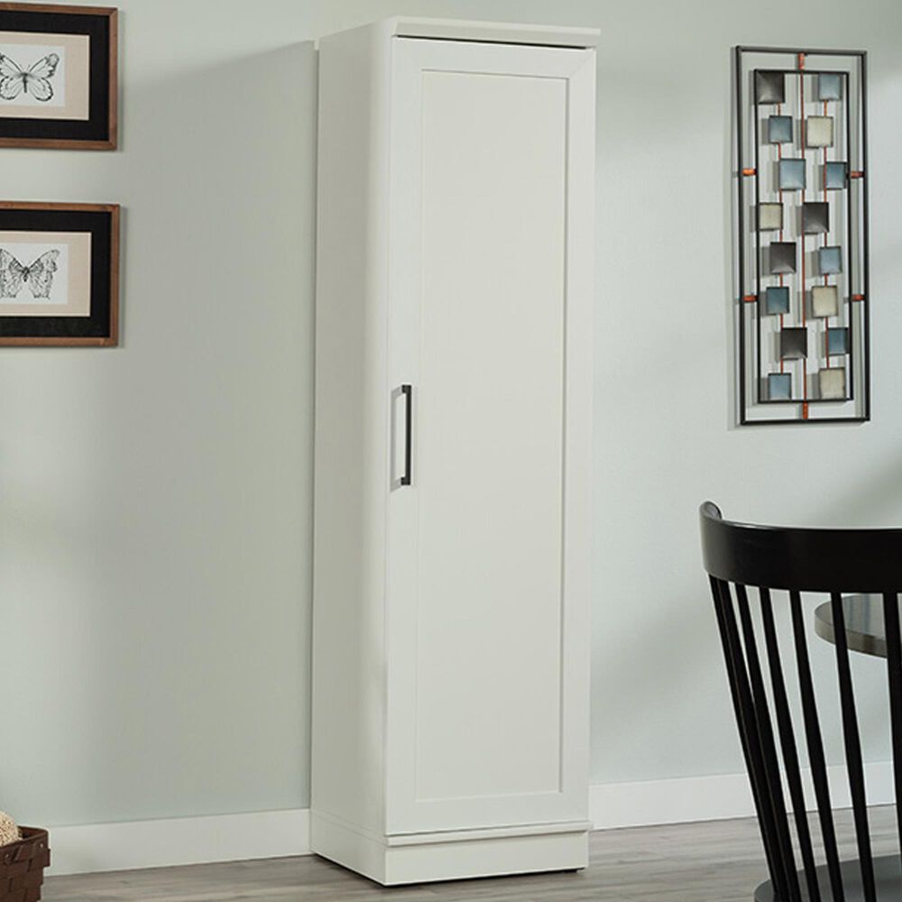 Sauder Homeplus Single Door Pantry in Soft White