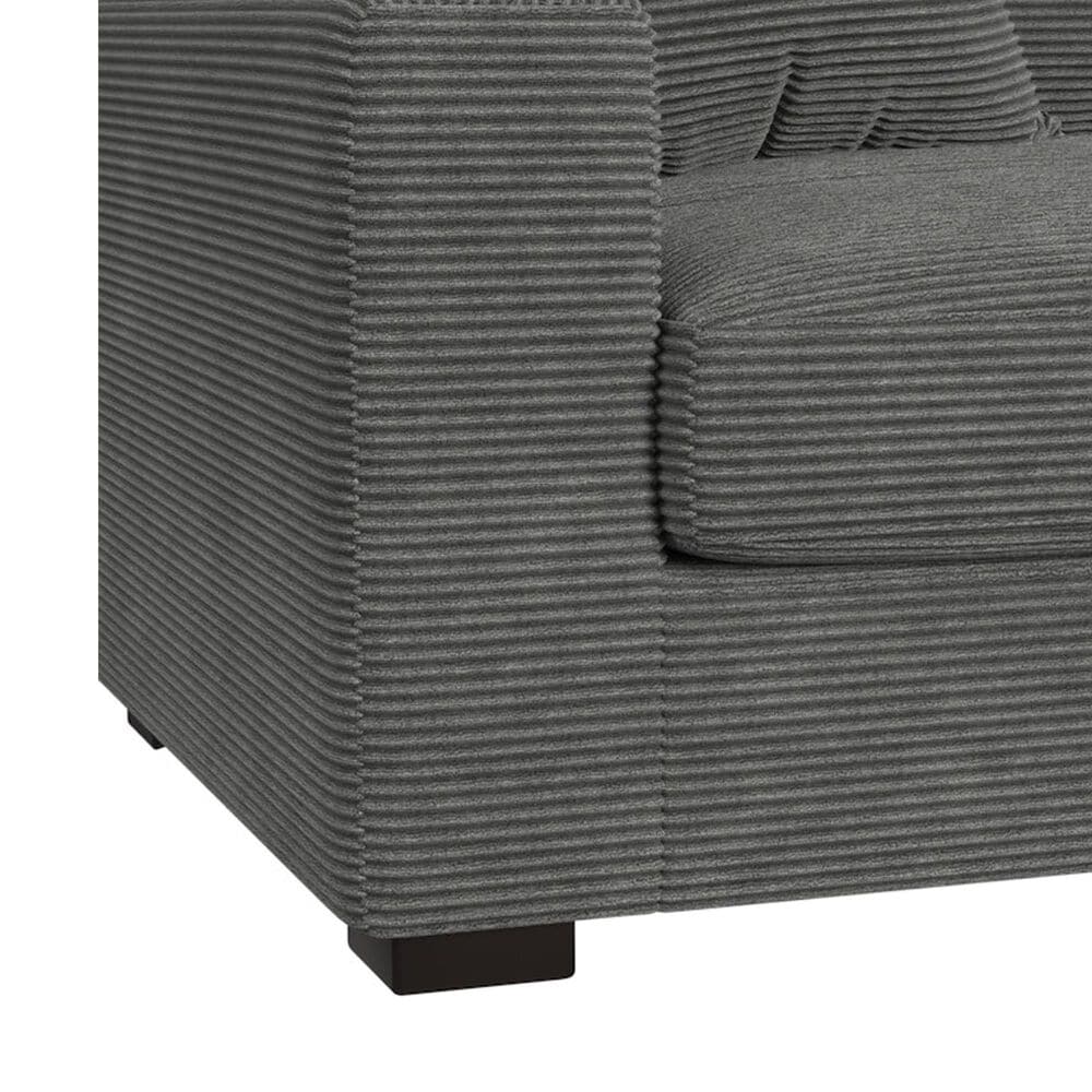 Mayberry Hill Arizona 6-Piece Stationary Right Facing Sectional in Charcoal, , large