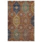 Dalyn Rug Company Silk Road Paprika, Copper, Gold, Sage, Navy and Copper 10" x 14" Area Rug, , large