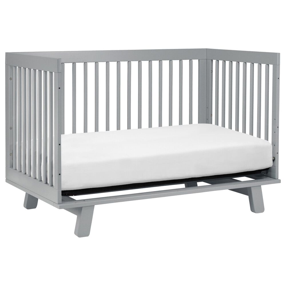 Babyletto Hudson Crib and 6 Drawer Double Dresser Set in Grey Shop NFM