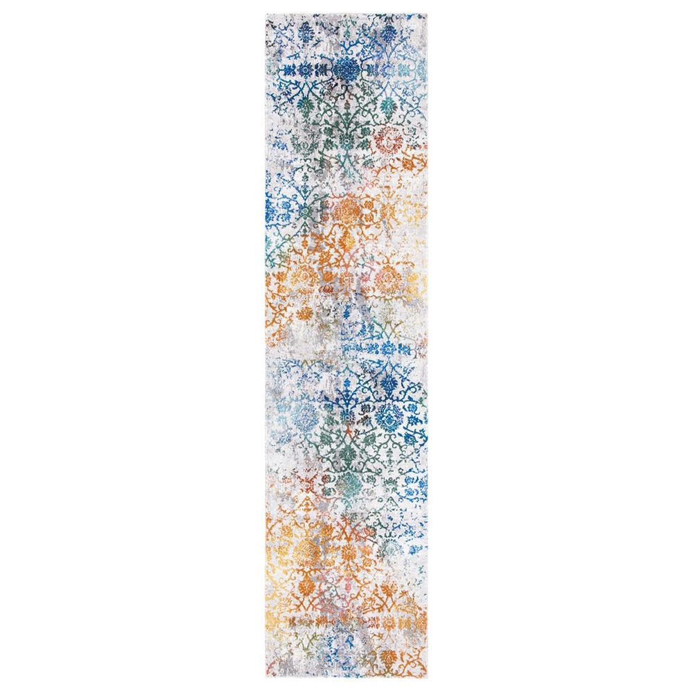 Safavieh Aria 2" x 8" Grey and Green Runner, , large