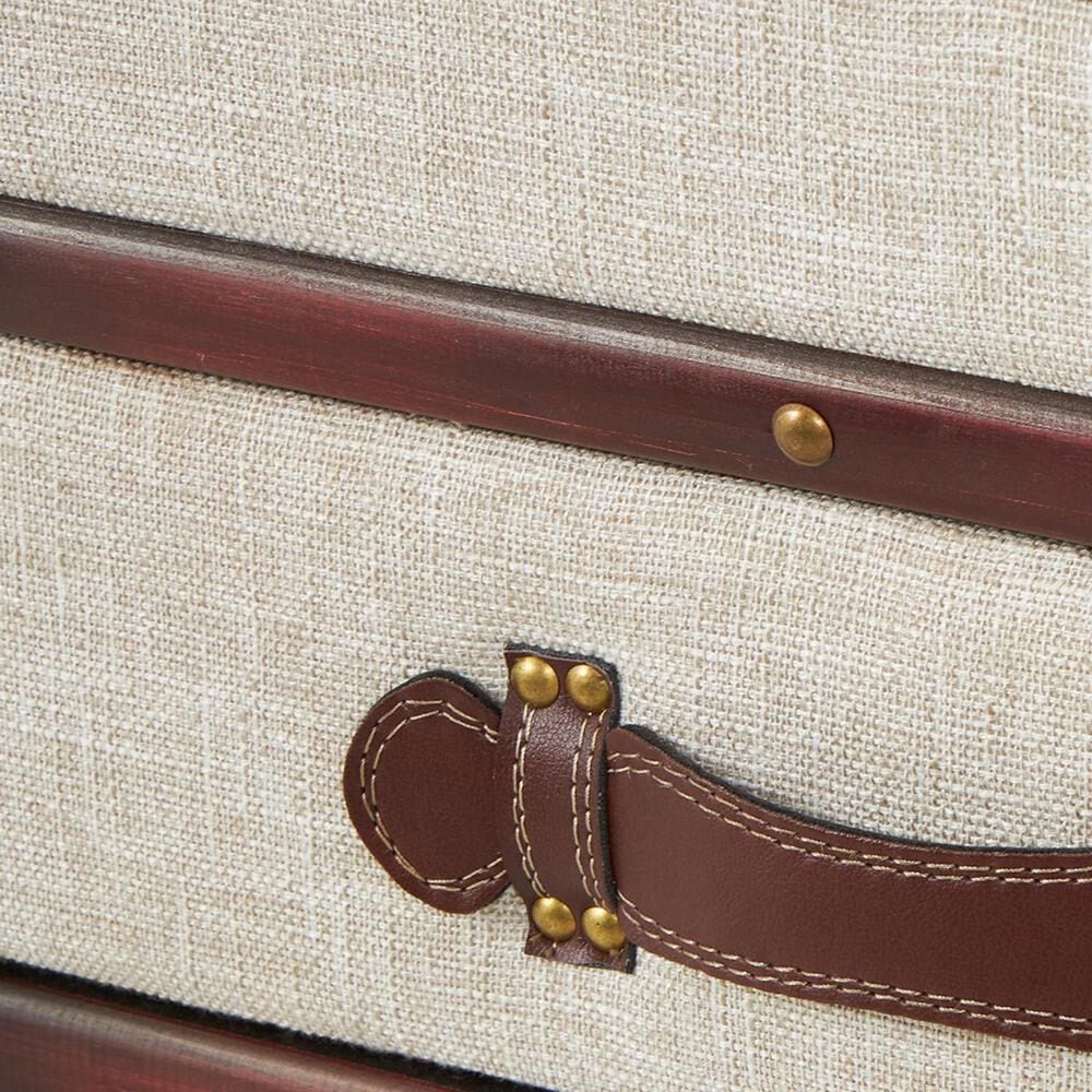 Maple and Jade 2-Drawer Coffee Table in Cream and Brown, , large