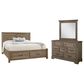 Viceray Collections Cool Rustic 3-Piece Queen Plank Bedroom Set with Storage in Stone Grey, , large