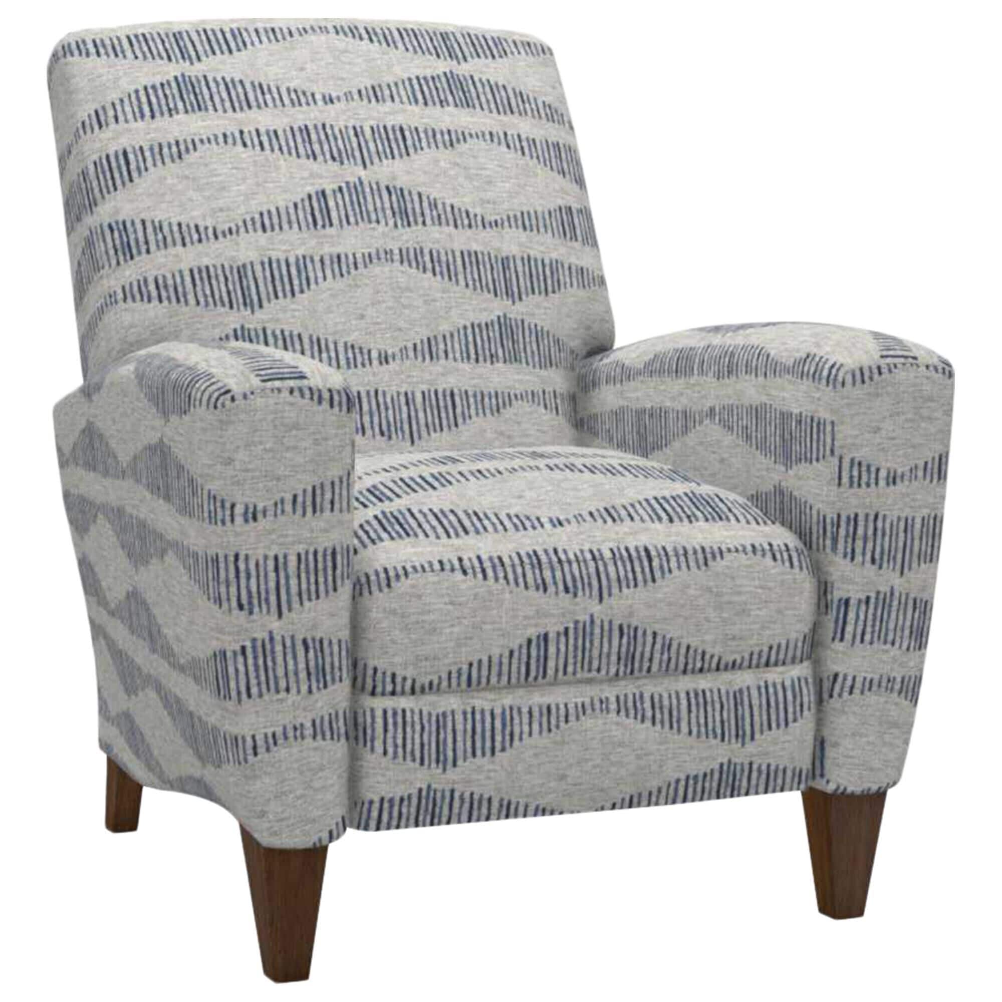 La-Z-Boy Scarlett High Leg Recliner in Bluestone Fabric and Coffee