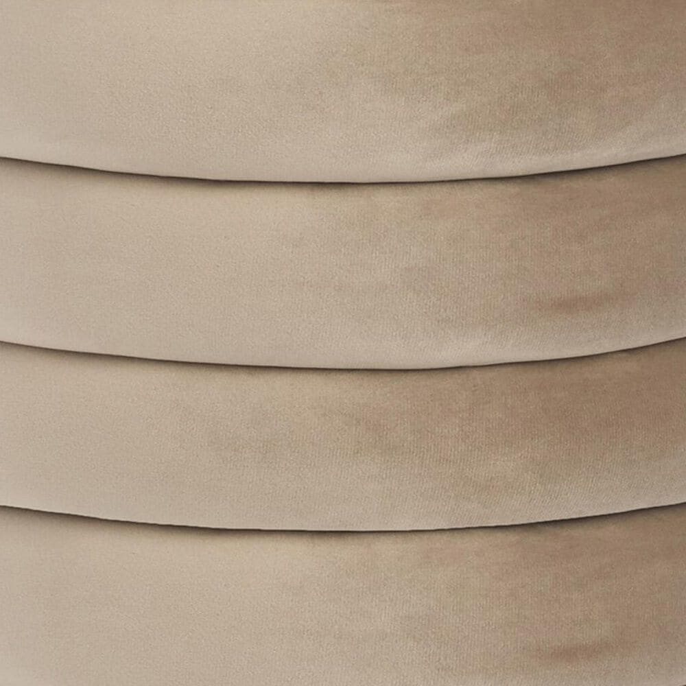 Accents DeVille Madison Small Pouf in Taupe, , large