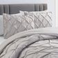 Jiangsu Royal Home Pintucked 3-Piece Full/Queen Comforter Set in Gray, , large