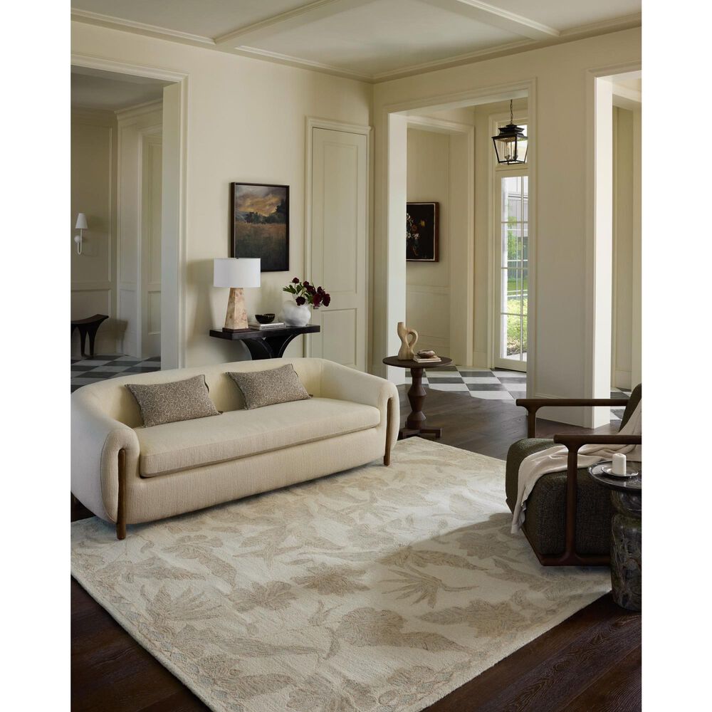 Loloi Lenore Ivory and Multicolor 8'6" x 11'6" Area Rug, , large