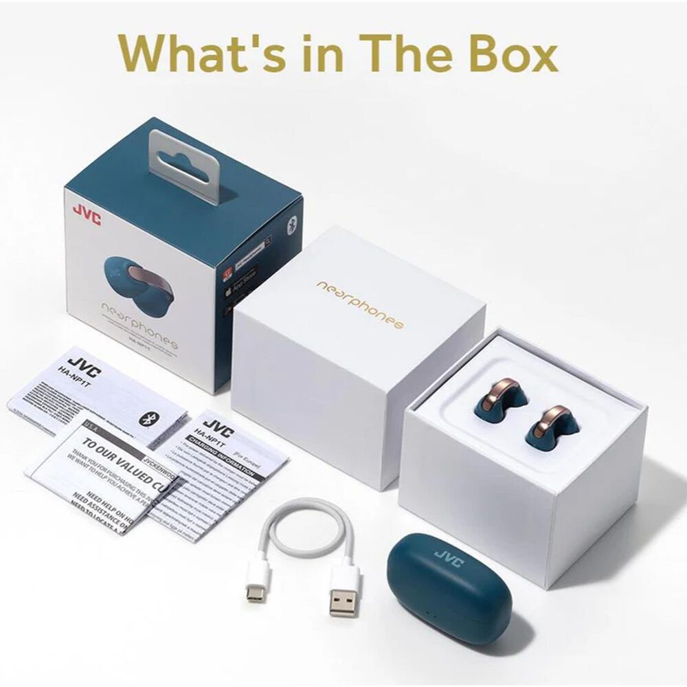 JVC Nearphones Open-Ear True Wireless Earbuds in Off White, , large