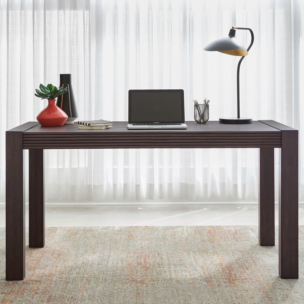 Belle Furnishings Moders Edge 60" Writing Desk in Caffee, , large