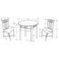 Monarch Specialties 3-Piece Round Dining Set in Black, , large