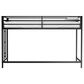 Hearth and Haven Adam Twin Loft Bunk Bed in Black, , large