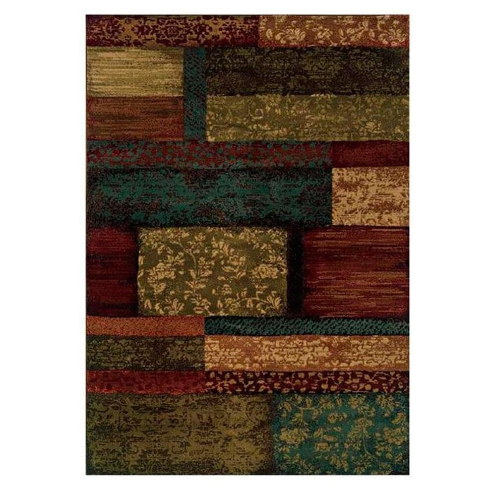 Oriental Weavers Emerson 2480C 6'7" x 9'6" Multi-Colored Area Rug, , large