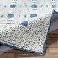 Surya Louvre Dark Blue, Cream and Pale Blue 10" x 14" Area Rug, , large