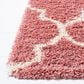 Safavieh Venus Shag VNS524U 2"2" x 8" Pink and Ivory Runner, , large