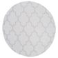 Safavieh Bermuda BMU804A 6"7" Round Ivory and Light Grey Indoor/Outdoor Area Performance Rug, , large