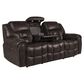 Oxford Furniture Cheers Power Reclining Sofa with Power Headrest in Cowboy Dark Brown, , large