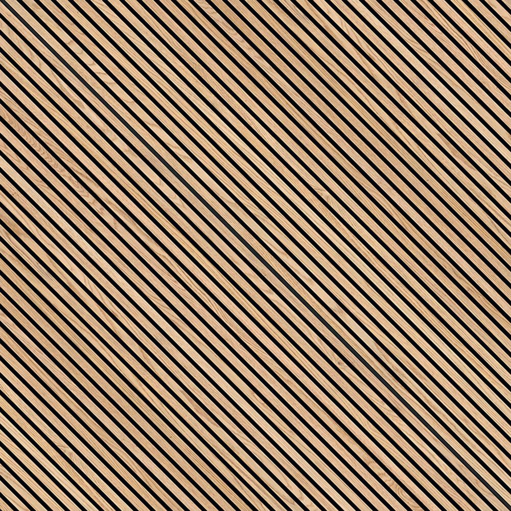 MS International Acoustic Wood Slat Natural 9.5&quot; x 120&quot; Wall Panels, , large